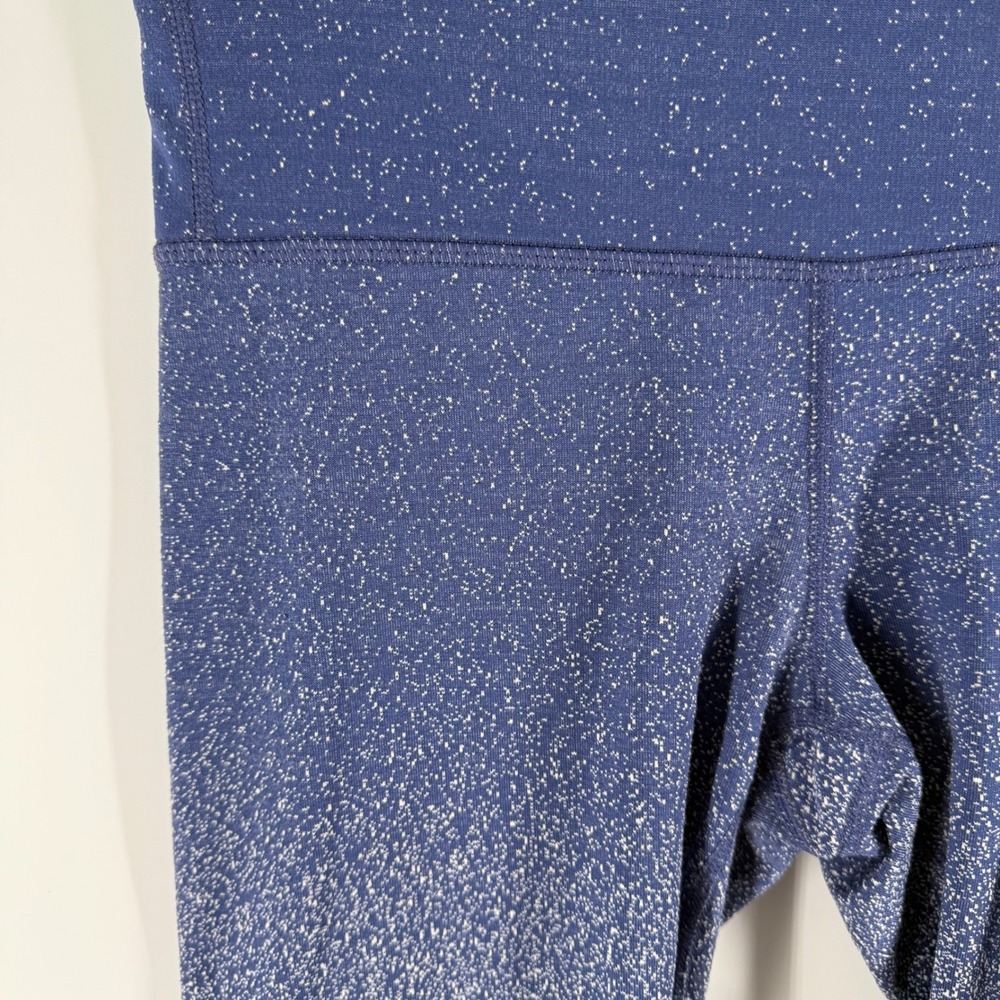 Gap Blue Speckled‎ Ombre High Waisted Active Leggings Size S
